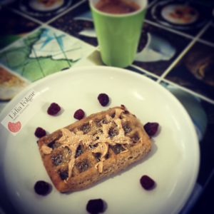 Gofre sin gluten, vegano y sin azúcares añadidos